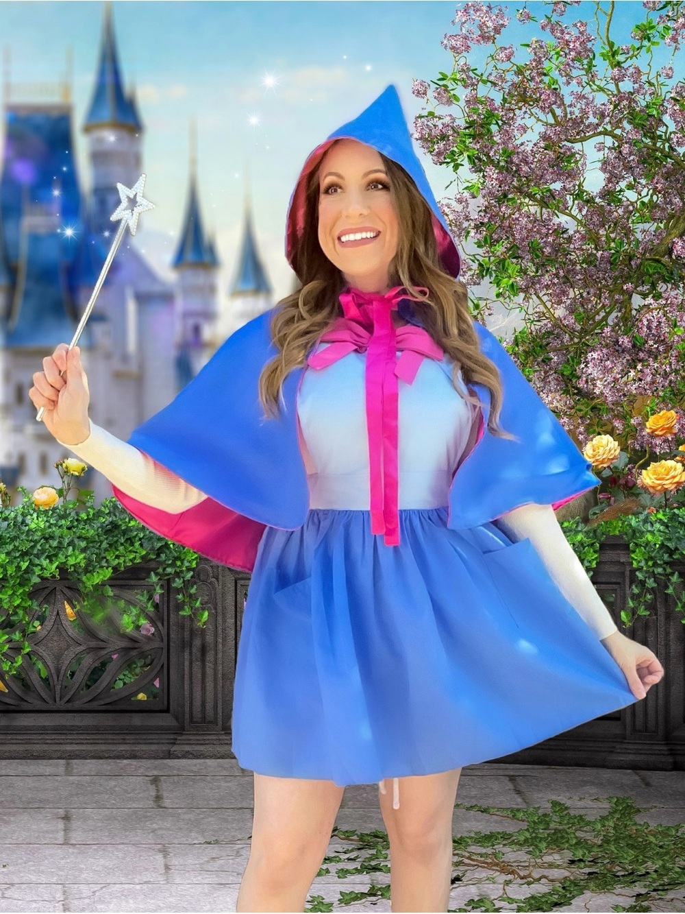 Fairy Godmother Costume Apron and Cape Set, Cinderella Cosplay